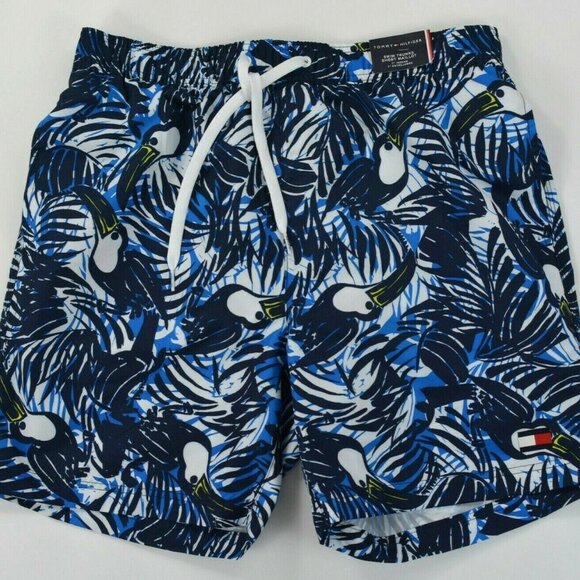 Tommy Hilfiger Traveler Swim Beach Bathing Suit Trunks‎ Shorts Mesh Lined - Picture 1 of 11